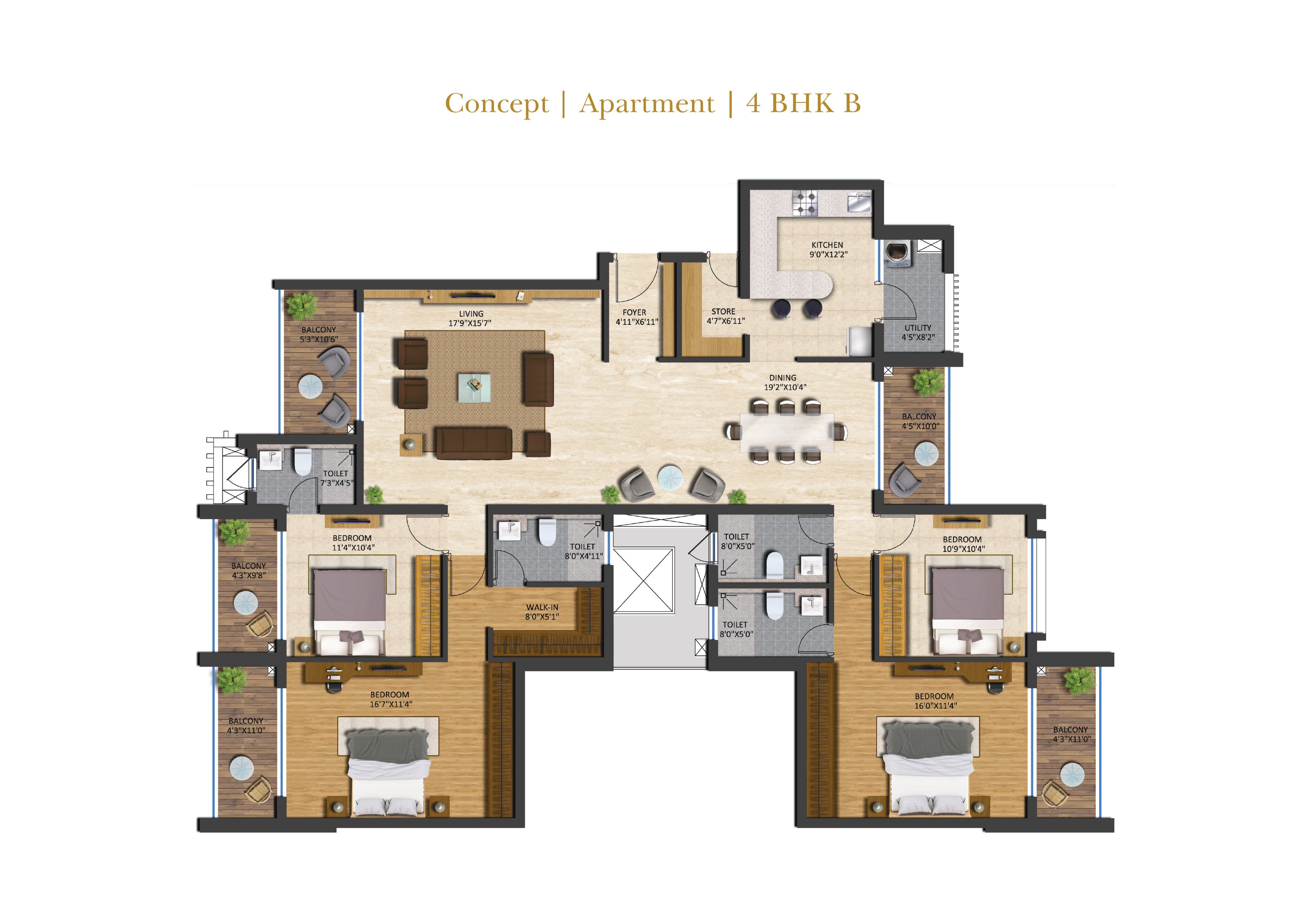 3 BHK Plan